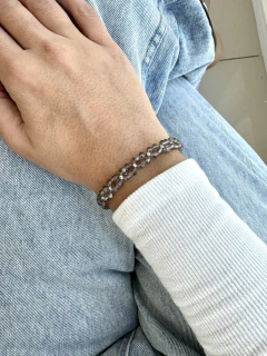 PULSERA ROXI DOBLE PLOMO - ACERO QUIRÚRGICO