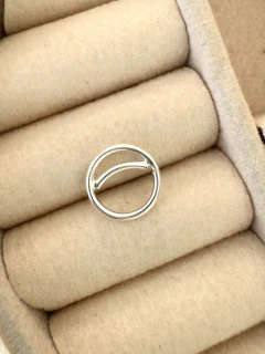 ARGOLLA SOLITARIA ROTH 1 CM - PLATA - tienda online
