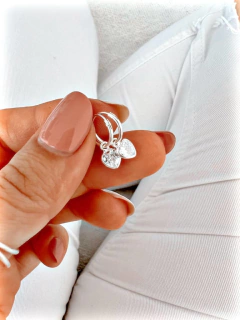 ARGOLLAS PARIS CORAZON 1CM - PL - Hosanna Joyas