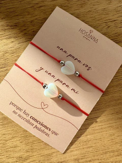 PULSERAS COMPARTIR LUNATIC CORAZÓN - ACERO QUIRÚRGICO en internet