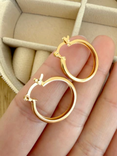 ARGOLLAS DUMONT 1,9 CM - ENCHAPADO - Hosanna Joyas