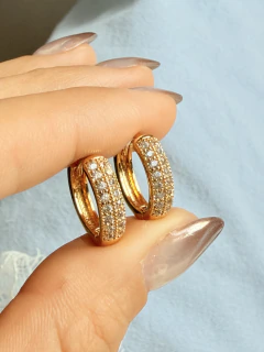 ARGOLLAS BERNARDO FINA 1.6CM - ACERO DORADO - comprar online