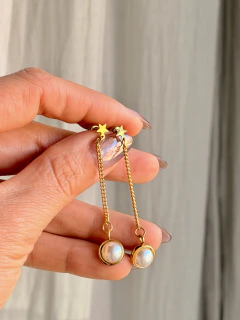 AROS CASERTA ESTRELLITA - ACERO DORADO - tienda online