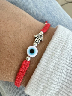 PULSERA AJUSTABLE PROTECCIÓN - ACERO BLANCO