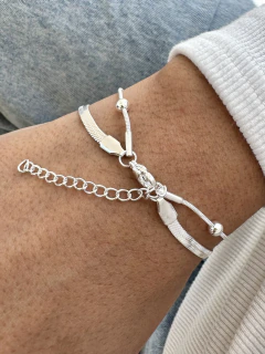 PULSERA JANTUS - ACERO BLANCO - comprar online