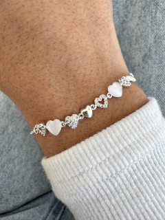 PULSERA CORINITA - ACERO BLANCO en internet