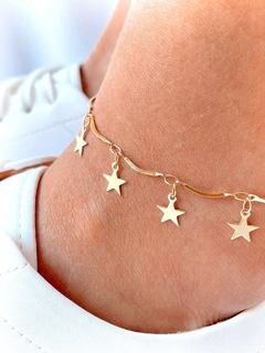 TOBILLERA ZADIEL ESTRELLA - ACERO DORADO - comprar online