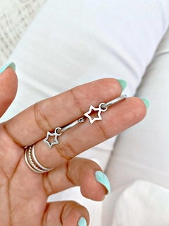 ARGOLLAS ESTRELLAS CALADAS - AC - Hosanna Joyas
