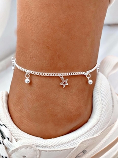 TOBILLERA DAZZLE ESTRELLA Y LUNA - AB