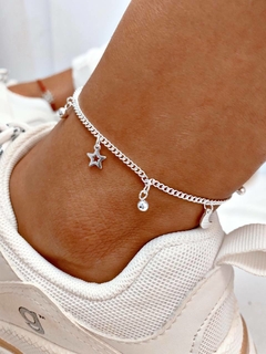 TOBILLERA DAZZLE ESTRELLA Y LUNA - AB - comprar online