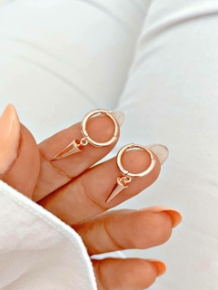 ARGOLLAS POLINA - Plata rosé - comprar online