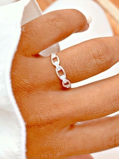 ANILLO ESLABONES - PL - Hosanna Joyas