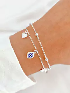 PULSERA DOBLE OJITO - PL