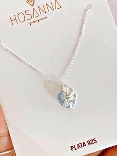 CONJUNTO SWAROVSKI PLATEADO - PL - Hosanna Joyas