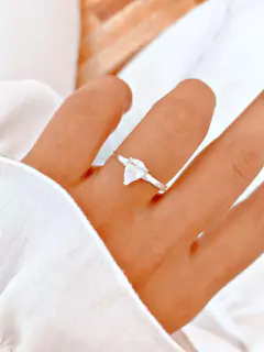 ANILLO GOTA CUBIC - PL - Hosanna Joyas