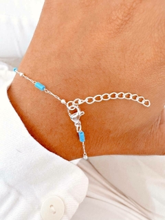 PULSERA RECTANG CELESTE - AB - comprar online