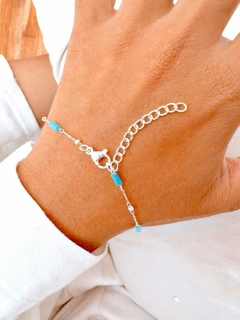 PULSERA RECTANG AQUA - AB - comprar online