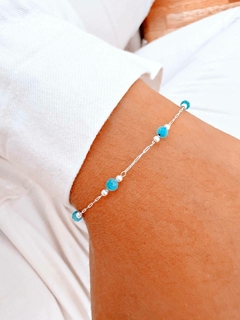 PULSERA CIRCLE TURQUESA - AB