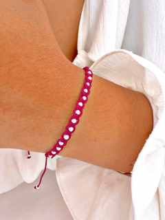 PULSERA HILO LUCKY XS MAGENTA - PL