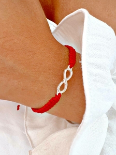 PULSERA HILO INFINITO ROJA - PL