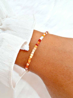 PULSERA JADE NARANJA - PL