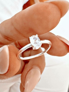ANILLO OVAL LISO - PL - comprar online