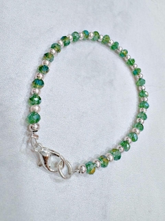 PULSERA A BALL VERDE - AB - Hosanna Joyas