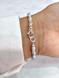 PULSERA A BALL PLATEADO - AB en internet