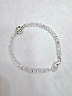 PULSERA ACRILiC BENITO TRANSPARENTE - AB - Hosanna Joyas