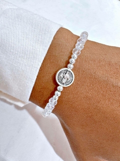 PULSERA ACRILiC BENITO TRANSPARENTE - AB