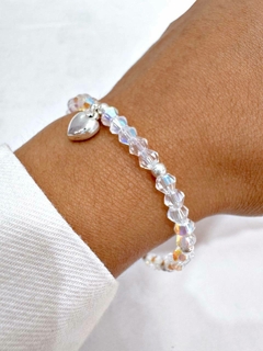 PULSERA PENDANT HEART TRANSPARENTE - AB - comprar online