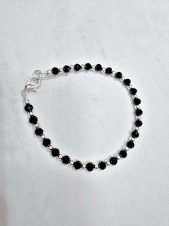 PULSERA A BALL NEGRO - AB - Hosanna Joyas
