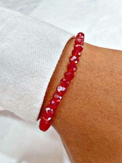 PULSERA ACRILIC ROJO - AB