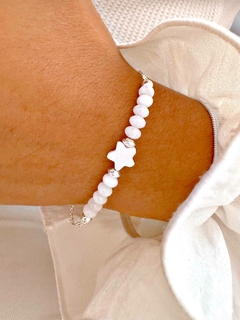 PULSERA ESTRELLA SIMIL NACAR - AB - Hosanna Joyas