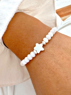 PULSERA ESTRELLA SIMIL NACAR - AB
