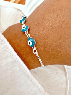 PULSERA OJITOS TURQUESA - AB - comprar online