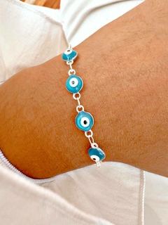 PULSERA OJITOS TURQUESA - AB