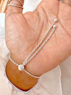 PULSERA AJUSTABLE AMPARO BLACK - AB - Hosanna Joyas
