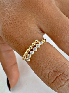 ANILLO CRUZADO - ENCHAPADO