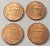 Lote 4 Moedas 1 Cent USA