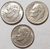 Lote USA 3 Moedas 1 Dime diversas