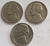 Lote 3 Moedas 5 cents USA