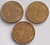 3 Moedas 25 centavos real 2008 ,2009 e 2012 - comprar online