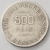 Moeda 500 réis 1907 - Prata