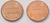 Lote 2 Moedas USA 1 cent 2001 e 2018