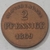 Ducado de Saxe-Meiningen 2 pfennig, 1869 Cobre - 240.000 cunhadas
