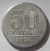MOEDA 50 CENTAVOS 1957 ALUMÍNIO