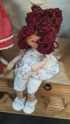 boneca flora tipo russa pernas articuladas