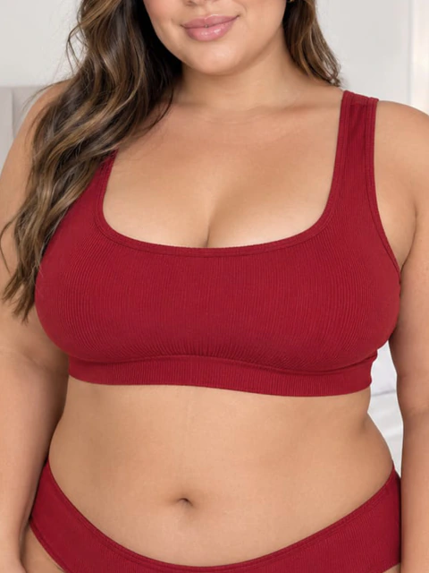 Kit 12 Peças - Top Canelado Plus Size | BL26709