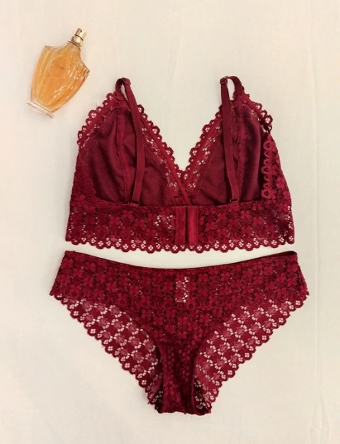 Kit 12 Peças - Conjunto Lingerie Renda | L2094